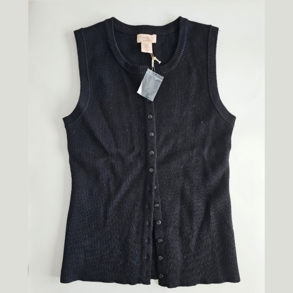 Camila Coelho ribbed knit button-up top - Picture 2 of 6
